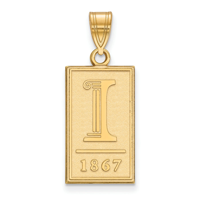 10ky University of Illinois Large 1867 Pendant