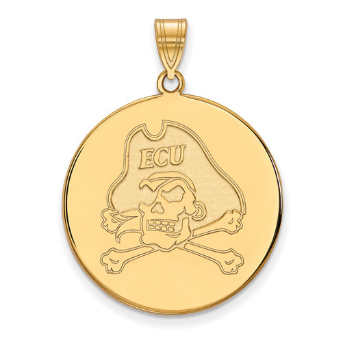 10ky East Carolina University XL Pirates Disc Pendant