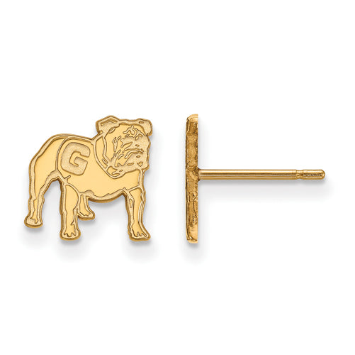 SS w/GP University of Georgia XS Bulldog Post Earrings