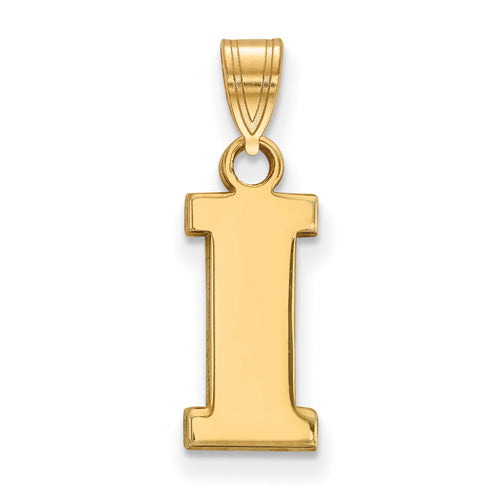 10ky University of Iowa Small I Pendant