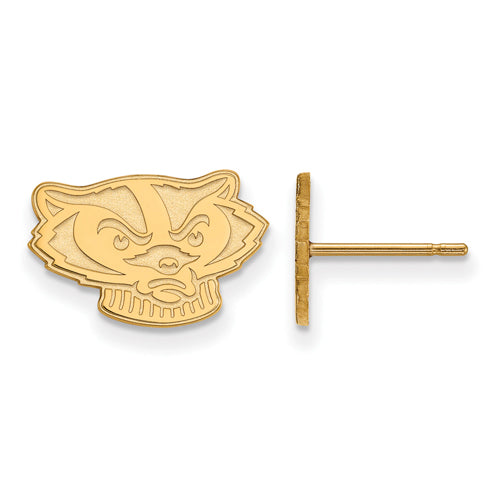 10ky University of Wisconsin XS Badgers Post Earrings