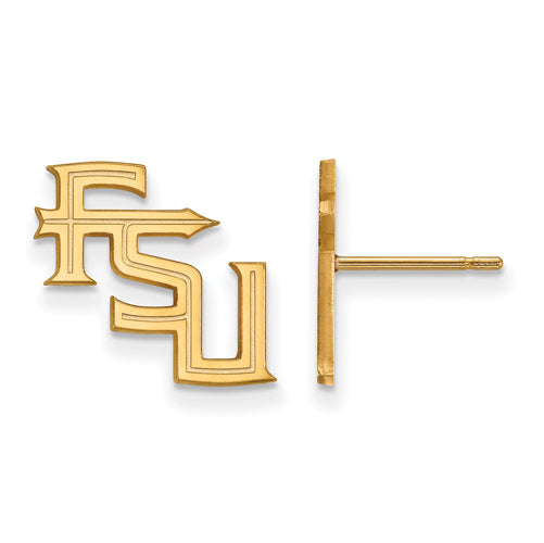 SS w/GP Florida State University Small Post Earrings