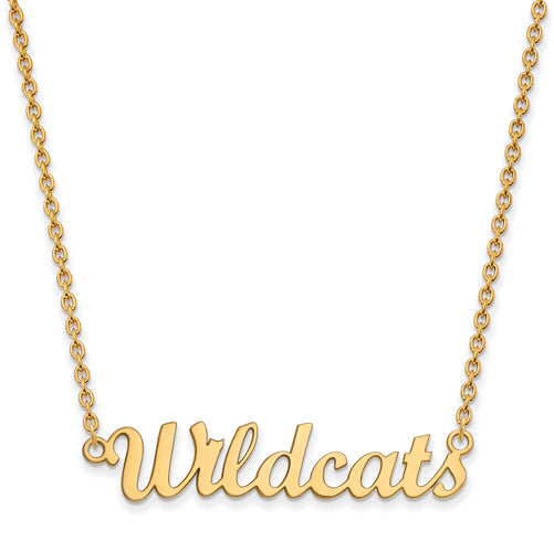 SS w/GP Kansas State U Medium Pendant w/Necklace