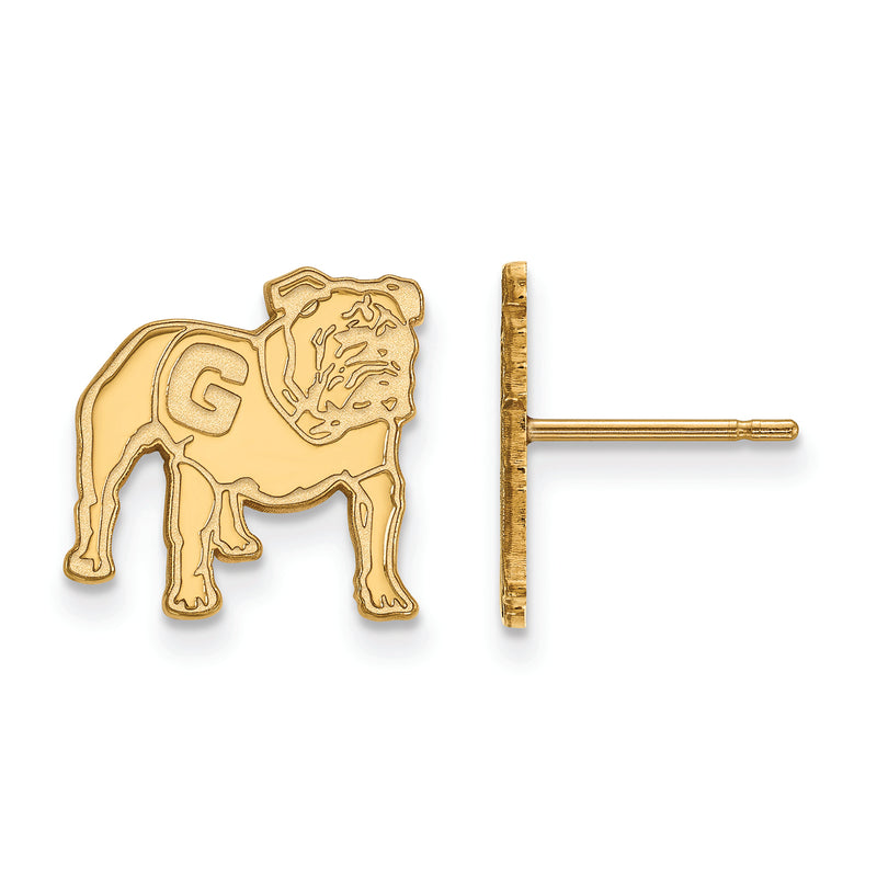 10ky University of Georgia Small Post Full Body Earrings
