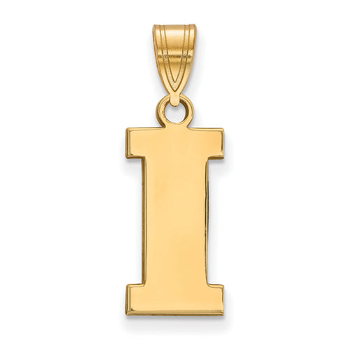 SS w/GP University of Iowa Medium I Pendant