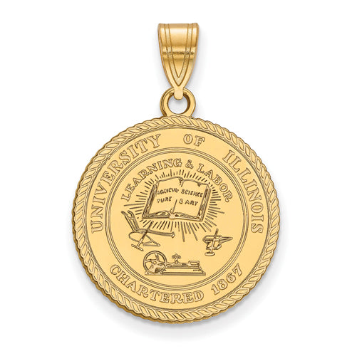 SS w/GP University of Illinois Large Crest