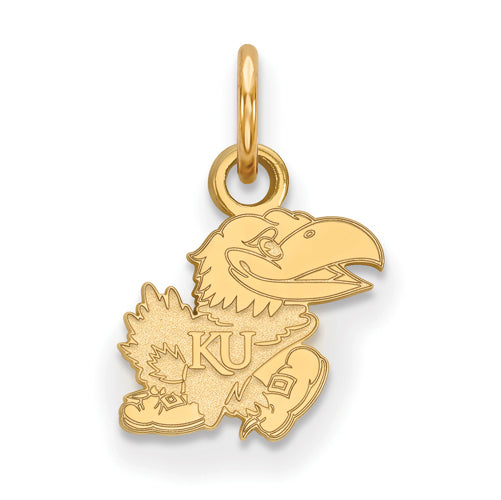 14ky University of Kansas XS Right Jayhawk Pendant