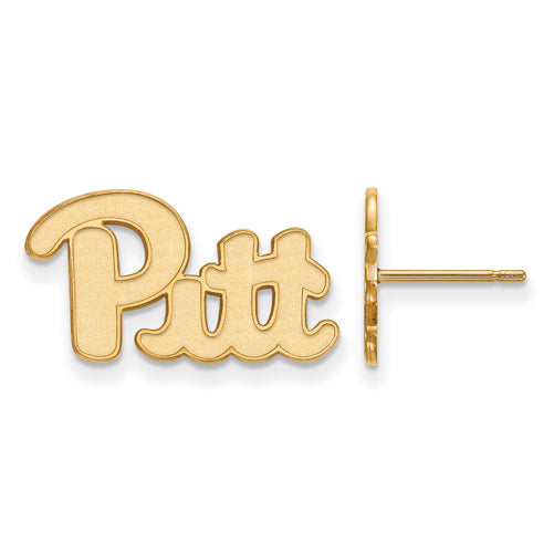 14ky University of Pittsburgh Small Pitt Post Earrings