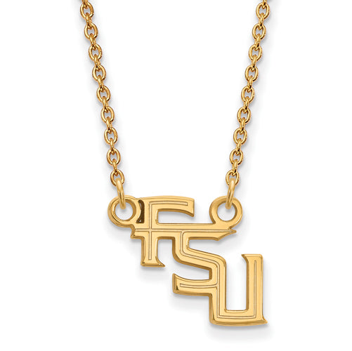 SS w/GP Florida State University Sm FSU Pendant w/Necklace