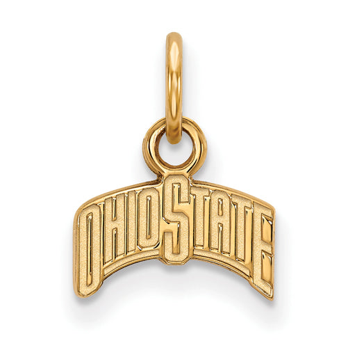 14ky Ohio State U XS "OHIO STATE" Pendant