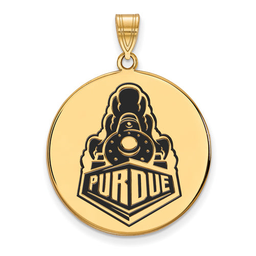 SS w/GP Purdue XL Enamel Boilermaker Disc Pendant