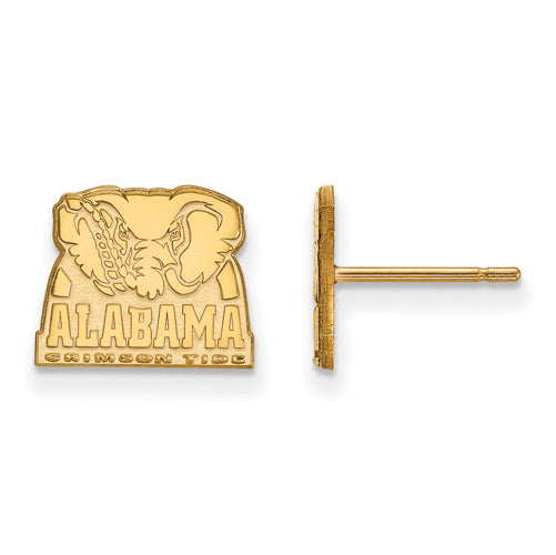 SS w/GP University of Alabama Elephant XS Post Earrings