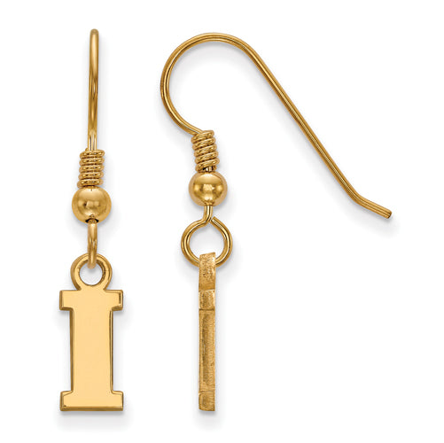 SS w/GP University of Iowa XS Dangle I Earrings