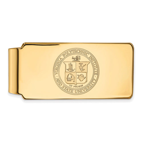 SS w/GP Virginia Tech Crest Money Clip