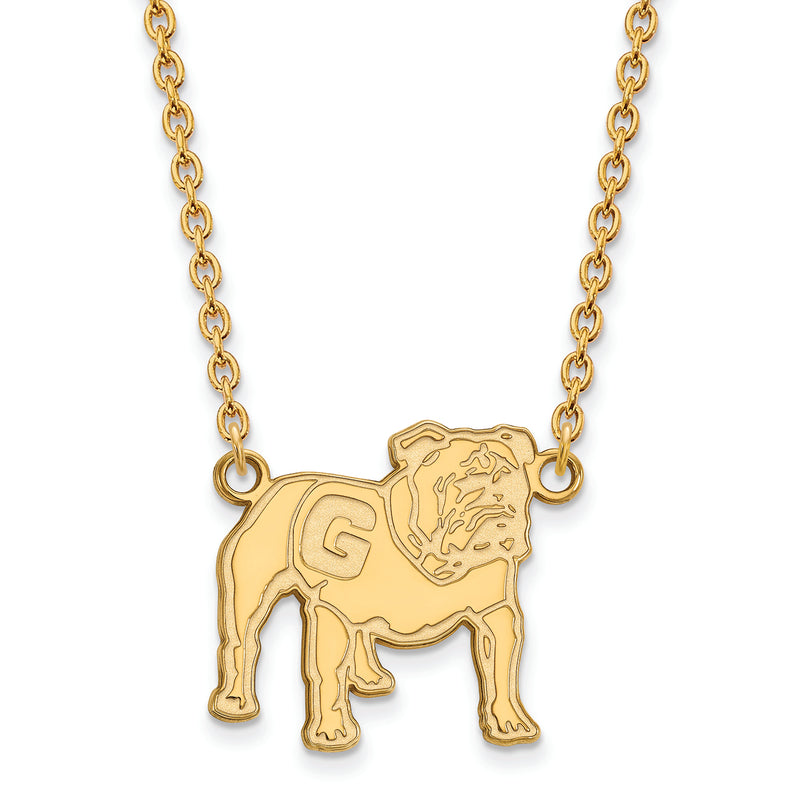 10ky University of Georgia Large Full Body Pendant w/Necklace