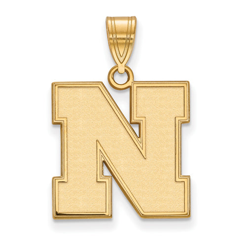 10ky University of Nebraska Medium Letter N  Pendant