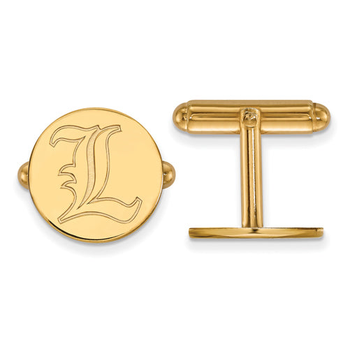 SS w/GP University of Louisville Letter L Cuff Links