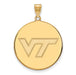 SS w/GP Virginia Tech XL VT Logo Disc Pendant