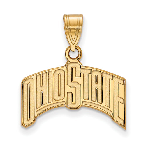 SS w/GP Ohio State U Large "OHIO STATE" Pendant