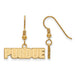 SS w/GP Purdue XS Dangle Earrings