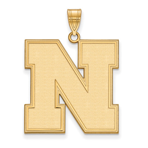 10ky University of Nebraska XL Letter N  Pendant