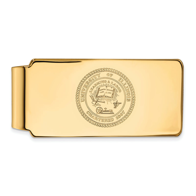 10ky University of Illinois Crest Money Clip