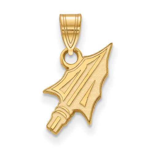 SS w/GP Florida State University Small Arrow Pendant