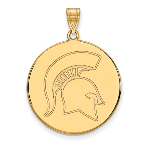 10ky Michigan State University XL Disc Spartan Pendant