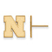14ky University of Nebraska Small Post Logo Earrings