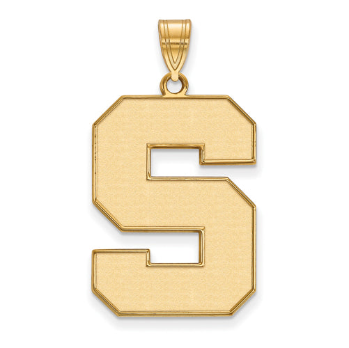 SS w/GP Michigan State University XL Enamel Pendant