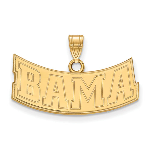 SS w/GP University of Alabama Medium Bama Pendant