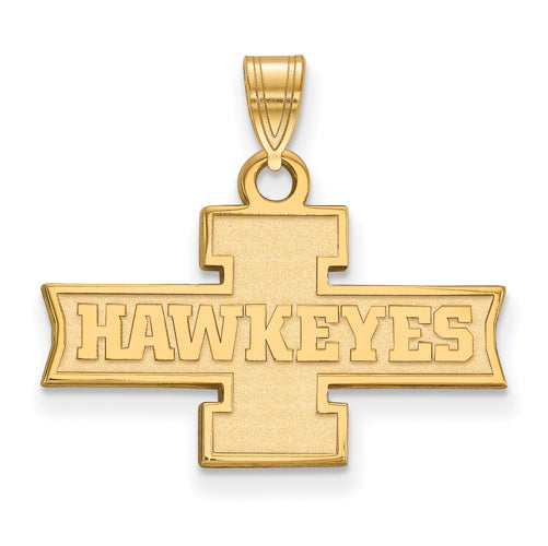 10ky University of Iowa Small I HAWKEYES Pendant