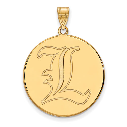 14ky University of Louisville XL Disc Pendant