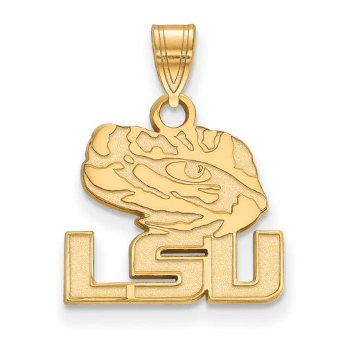 10ky Louisiana State University Small LSU Tiger Head Pendant