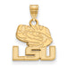 SS w/GP Louisiana State University Small LSU Tiger Head Pendant