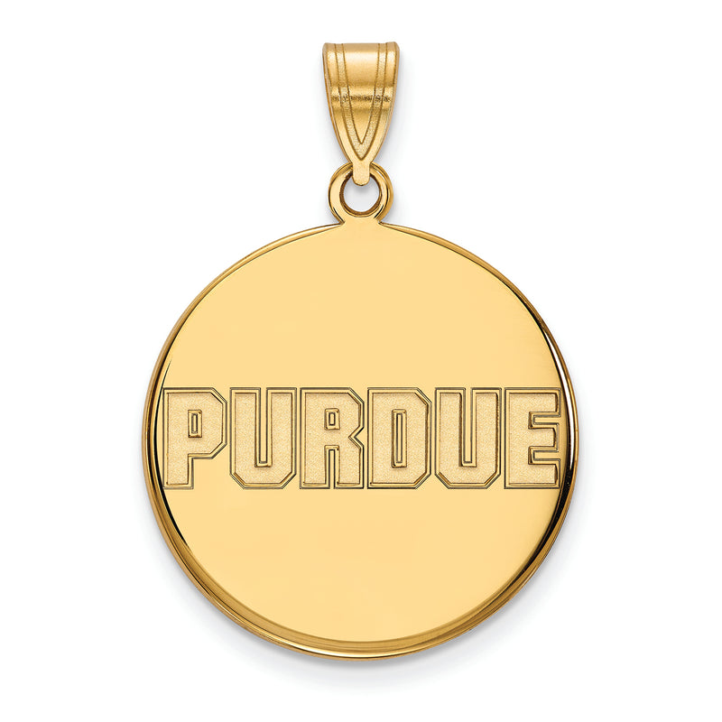 14ky Large Disc PURDUE Pendant