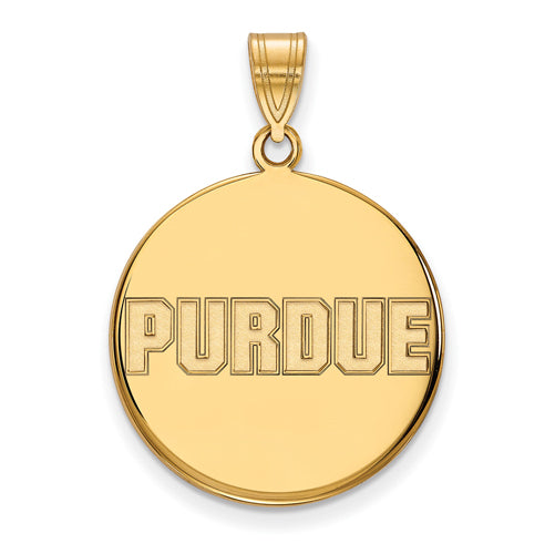 SS w/GP Large Disc PURDUE Pendant