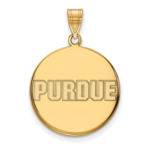 SS w/GP Large Disc PURDUE Pendant