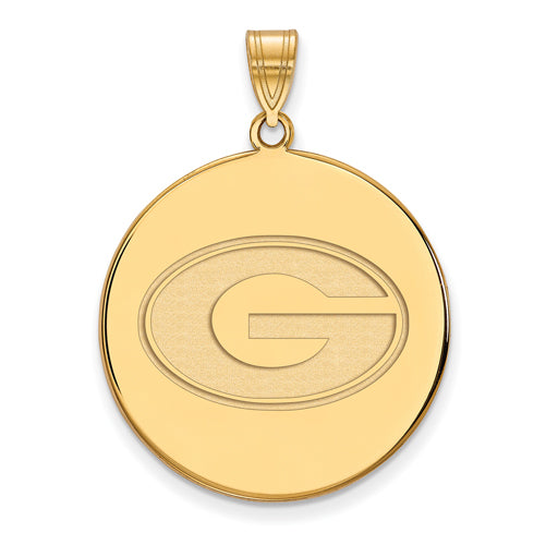 10ky University of Georgia XL Disc Pendant