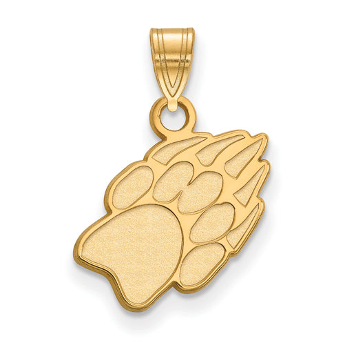 14ky University of Wisconsin Small Badger Paw Print Pendant