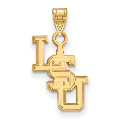 SS w/GP Louisiana State University Small Vetical LSU Pendant