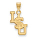 14ky Louisiana State University Small Vetical LSU Pendant