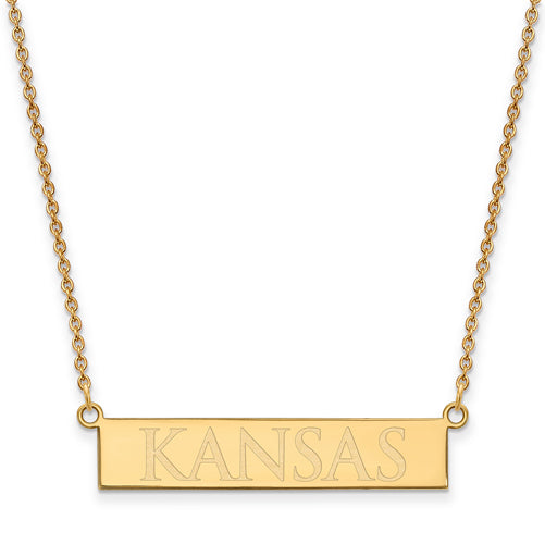 SS GP The University of Kansas Small Bar Necklace