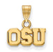 SS w/GP Ohio State U Small "OSU" Pendant