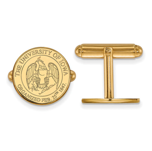 14ky University of Iowa Crest Cuff Links
