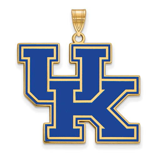 SS w/GP University of Kentucky XL Enamel Pendant