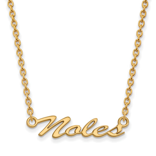SS w/GP Florida State University Med Pendant w/Necklace