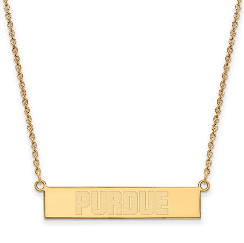 SS GP Purdue University Small Bar Necklace