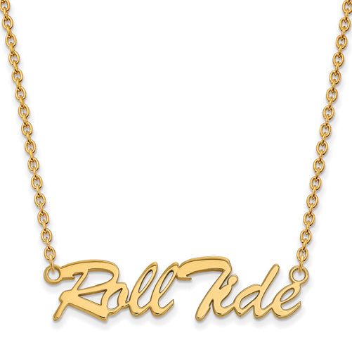 SS w/GP University of Alabama Large Pend. w/Necklace