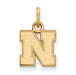 14ky University of Nebraska XS Letter N  Pendant